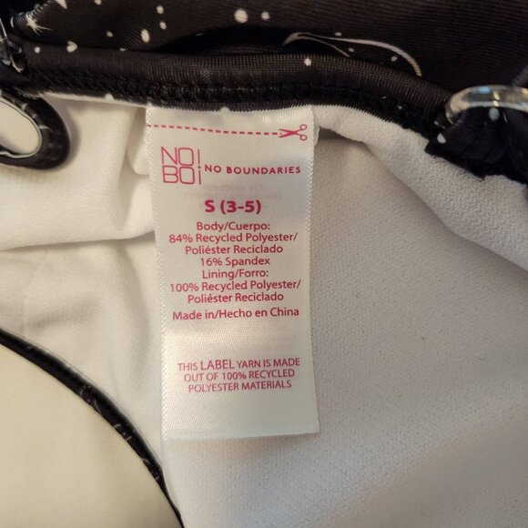 No Boundaries Black Swimsuit Bathing Suit Size S Celestial Stars and Moon Print - Picture 6 of 10